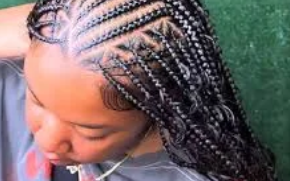 Flip Over Boho Fulani Cornrow
