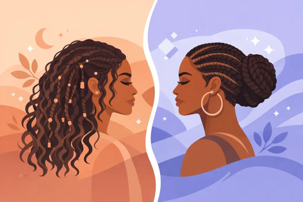 Bohemian Braids vs Goddess Braids Compared