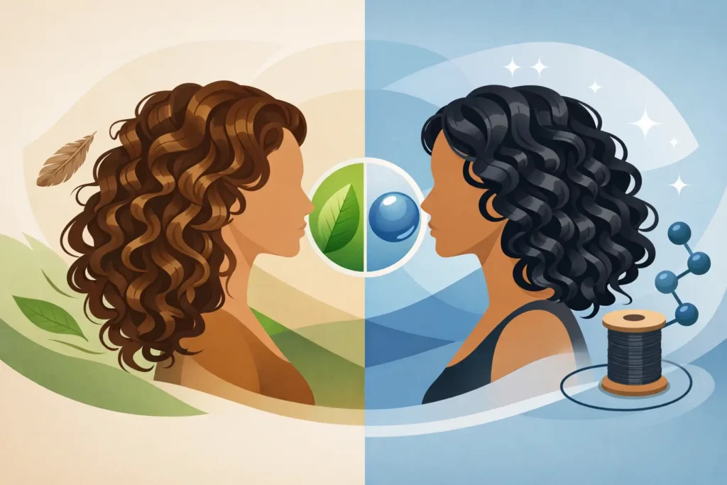 Human Hair Versus Synthetic Curls Compared
