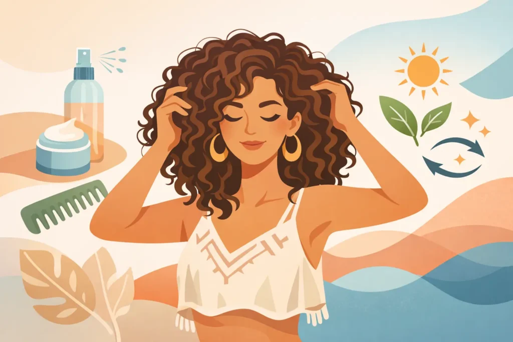 How to Refresh Boho Curls Without the Frizz